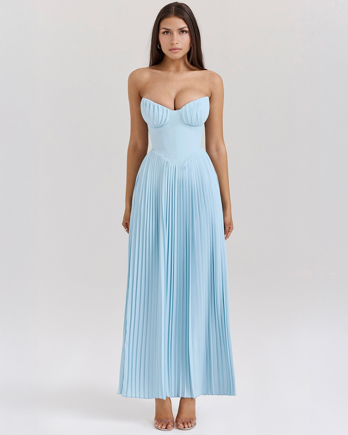 Synda | Robe longue avec corsage en coquillage