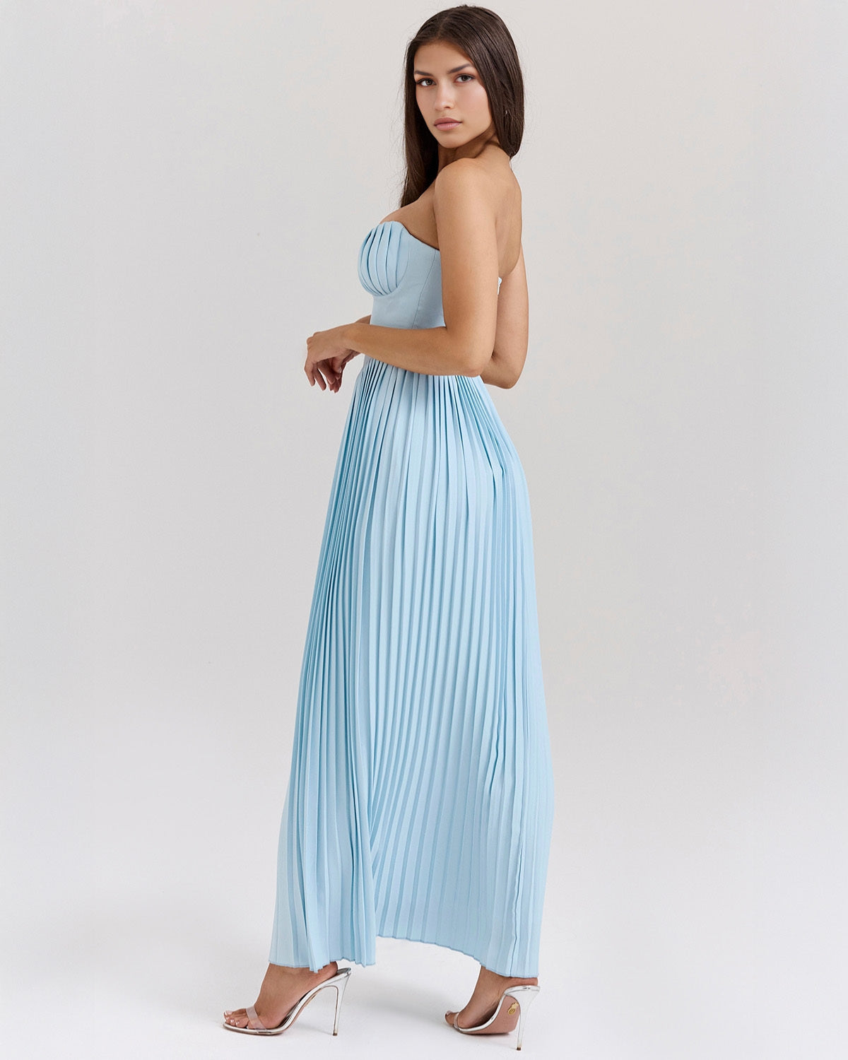 Synda | Robe longue avec corsage en coquillage