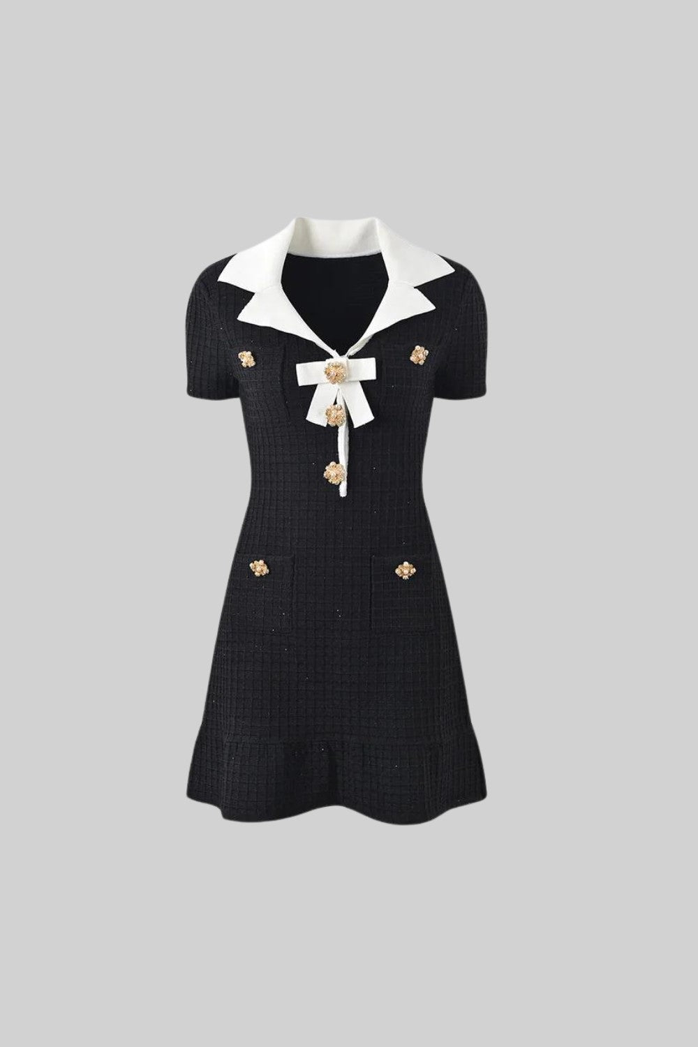 Waffly | Mini-robe à manches courtes et ornements