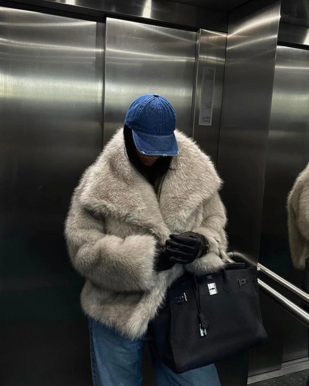 Abigail | Manteau en fausse fourrure