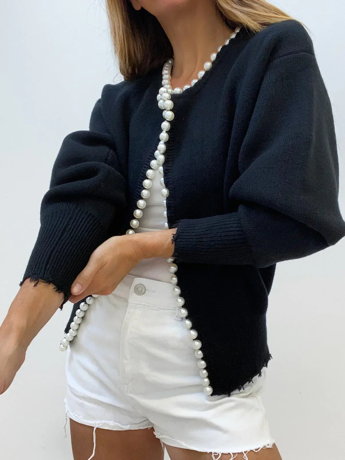 Nancy | Pearl Cardigan