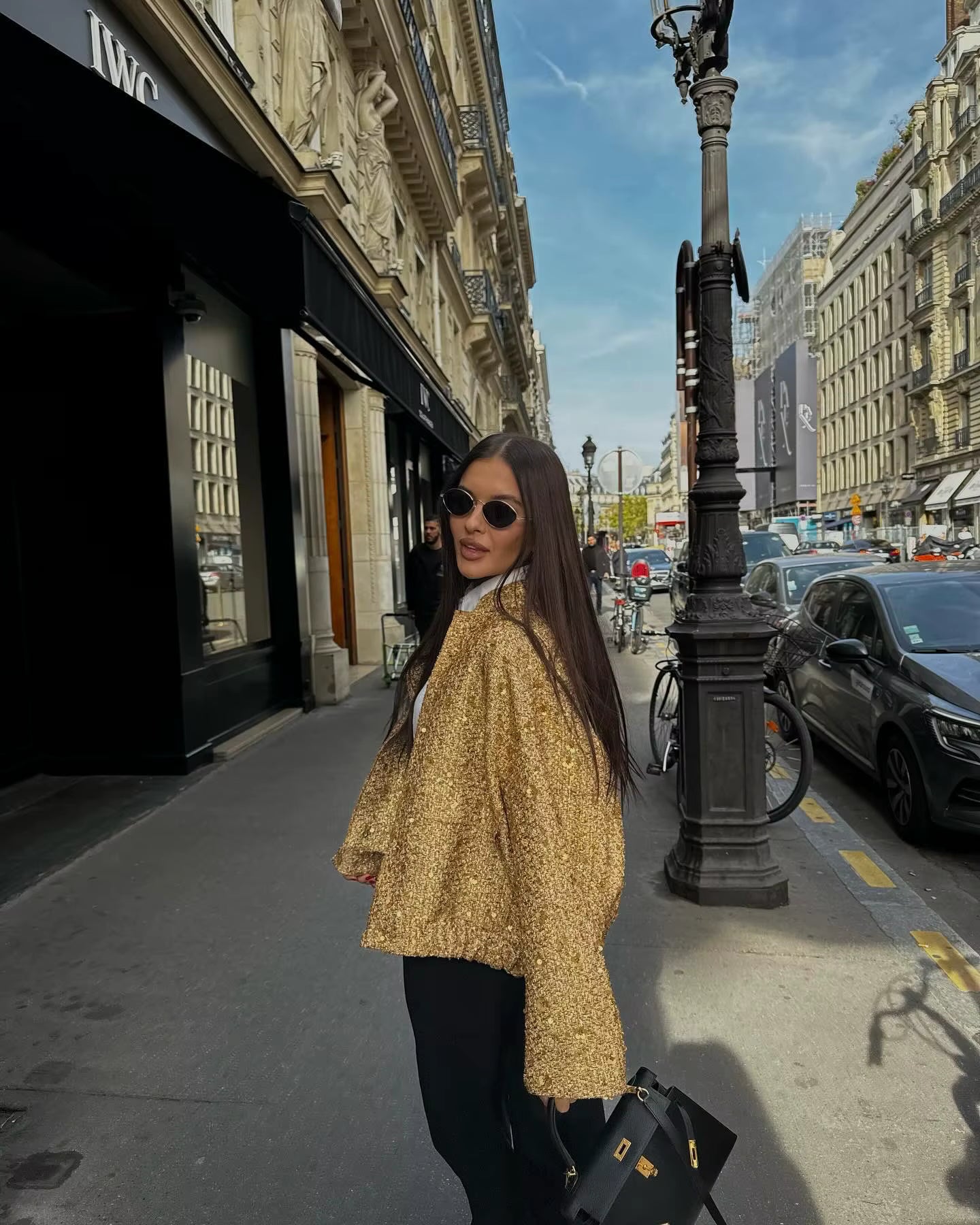 Victoria | Veste oversize à paillettes