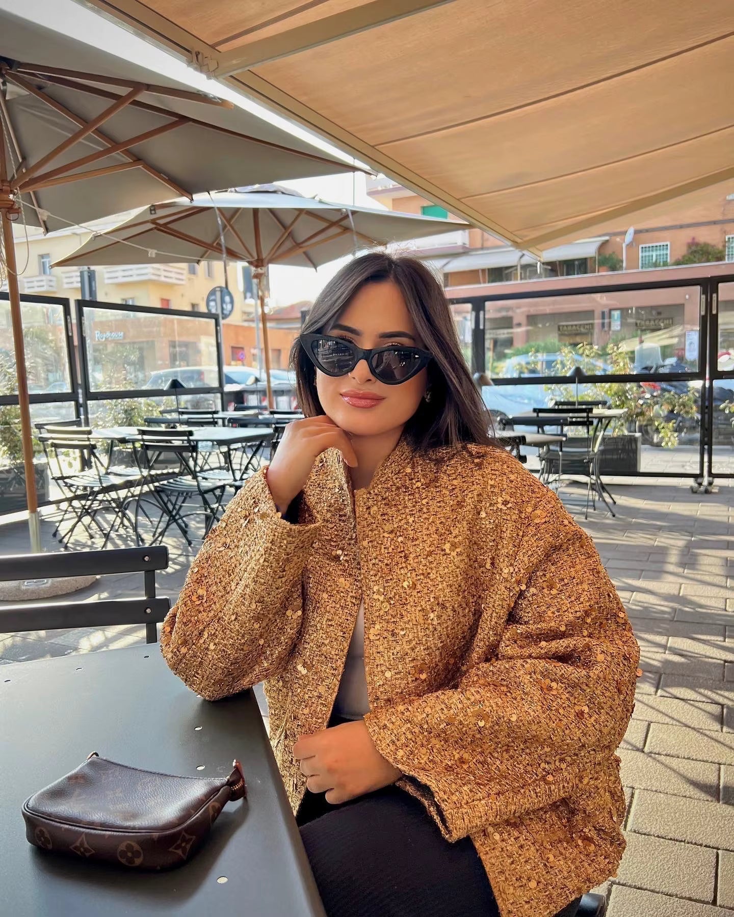 Victoria | Veste oversize à paillettes