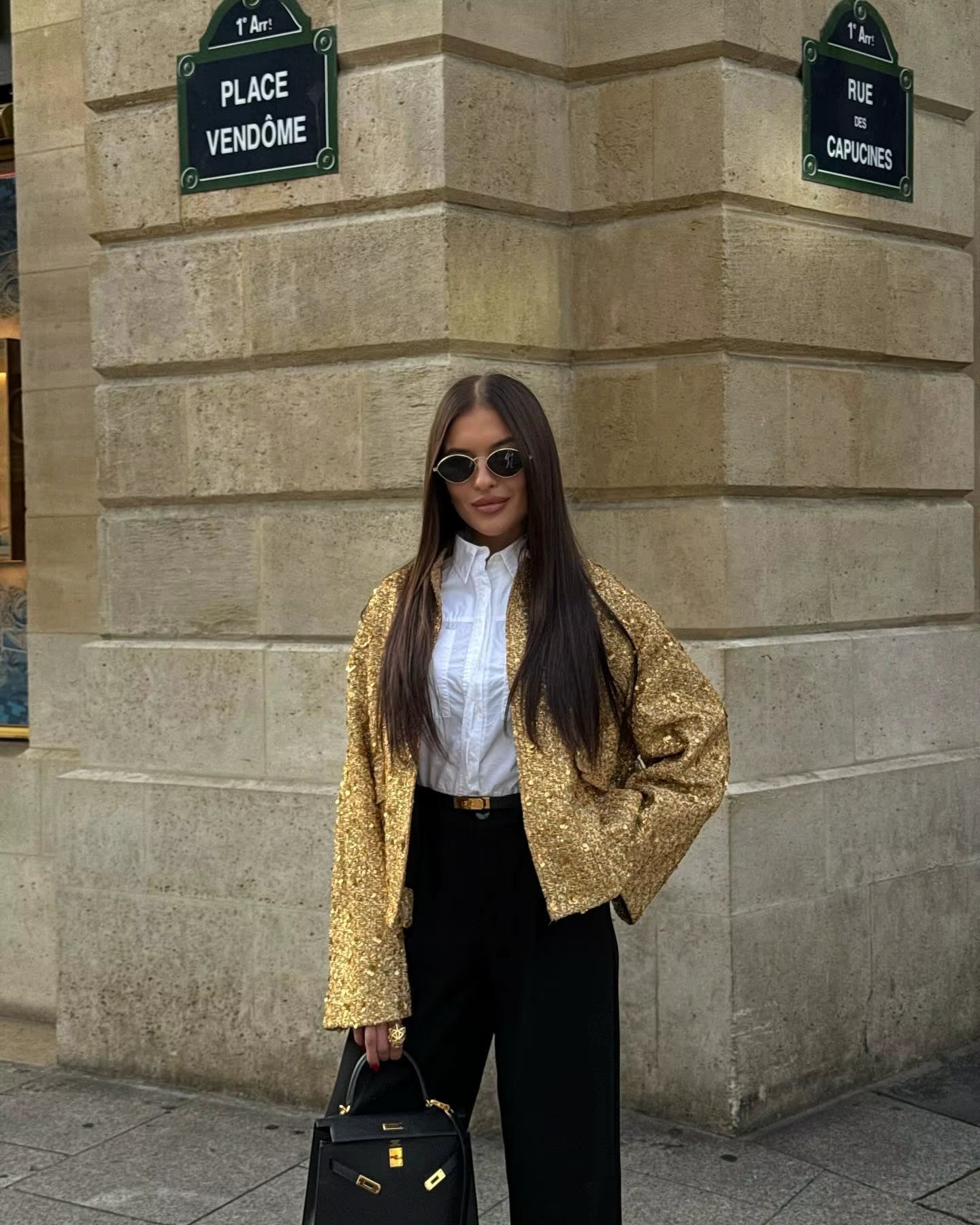 Victoria | Veste oversize à paillettes