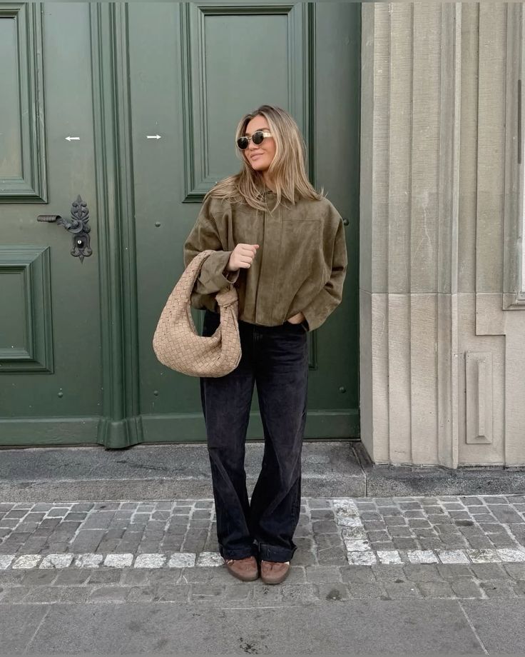 Kaori | Veste pilote en daim texturé