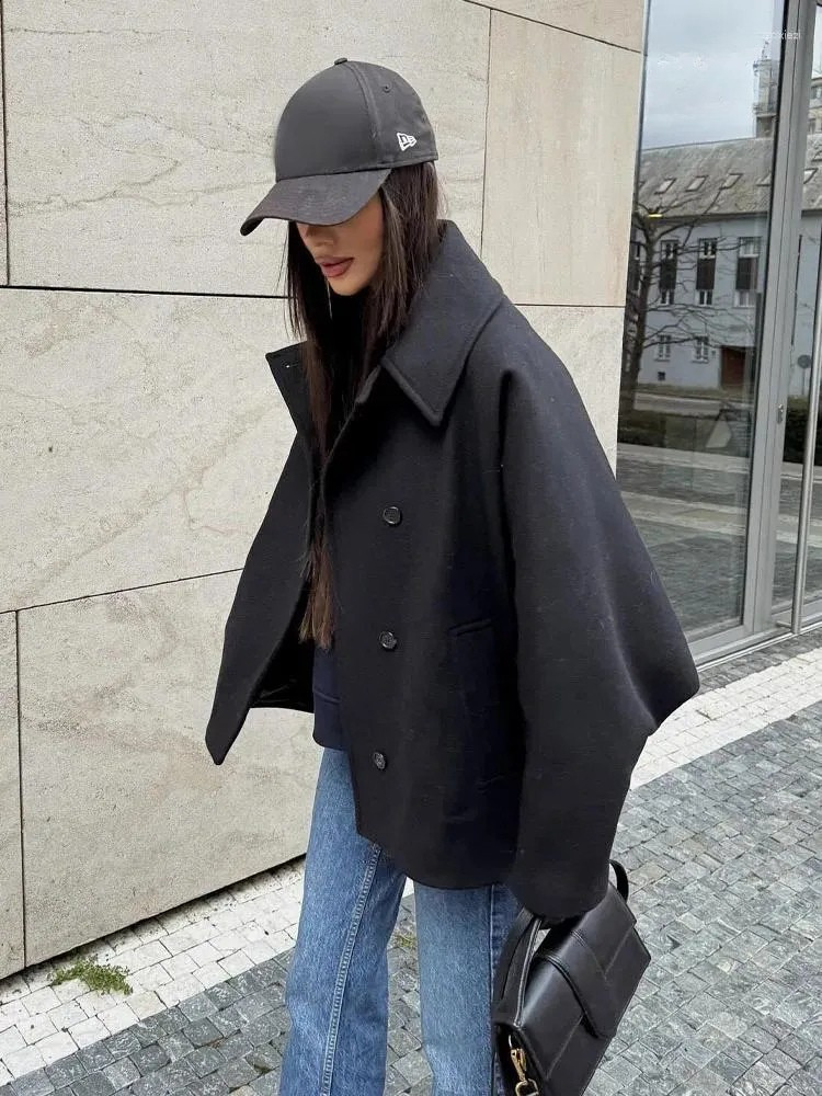 Lauryn | Manteau oversize à col montant