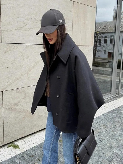 Lauryn | Manteau oversize à col montant