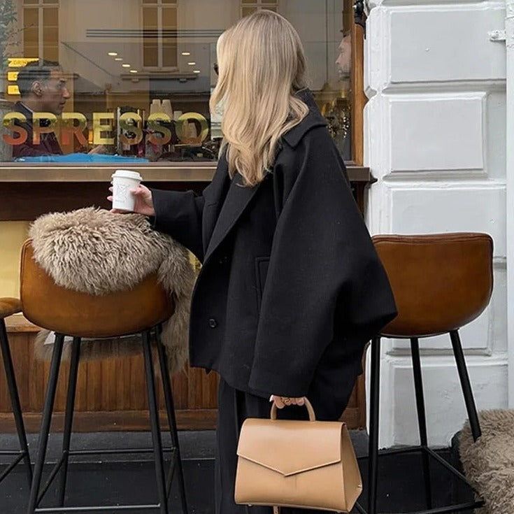 Lauryn | Manteau oversize à col montant