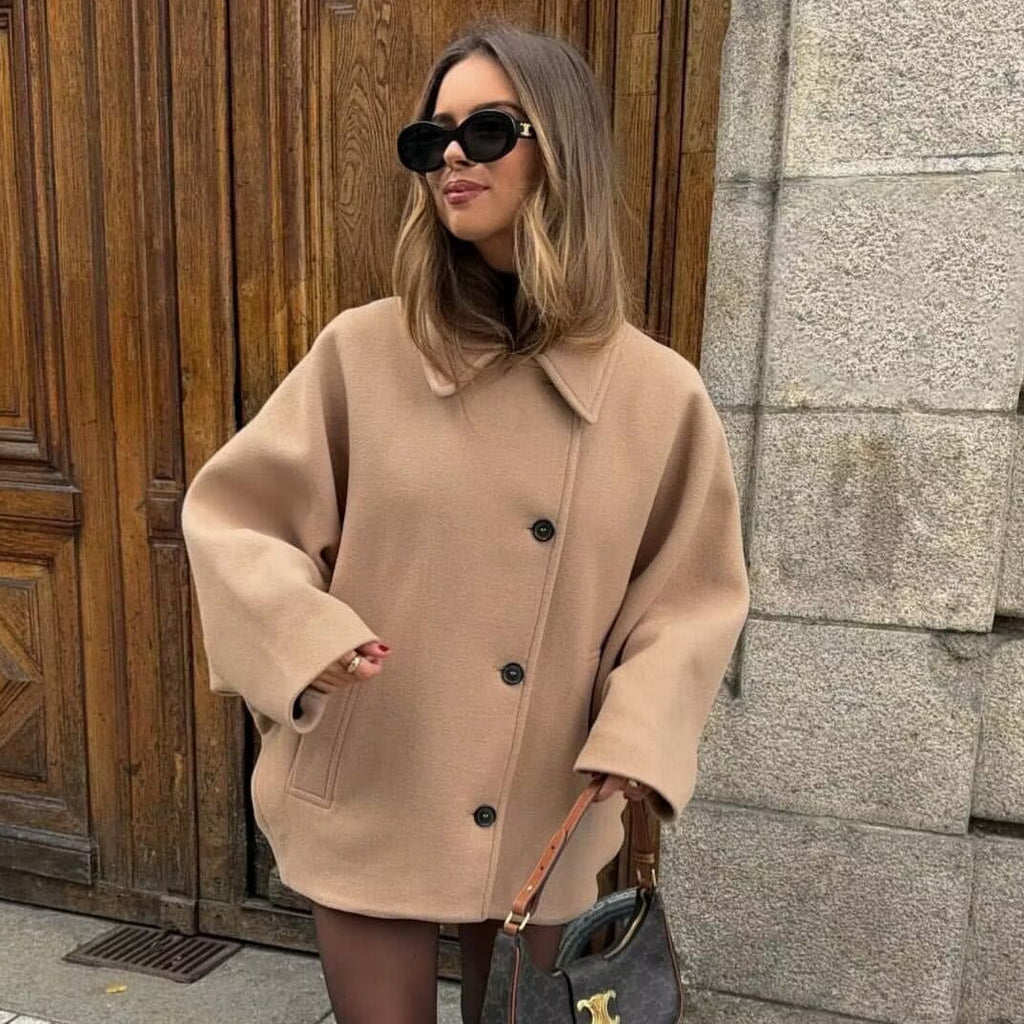 Lauryn | Manteau oversize à col montant