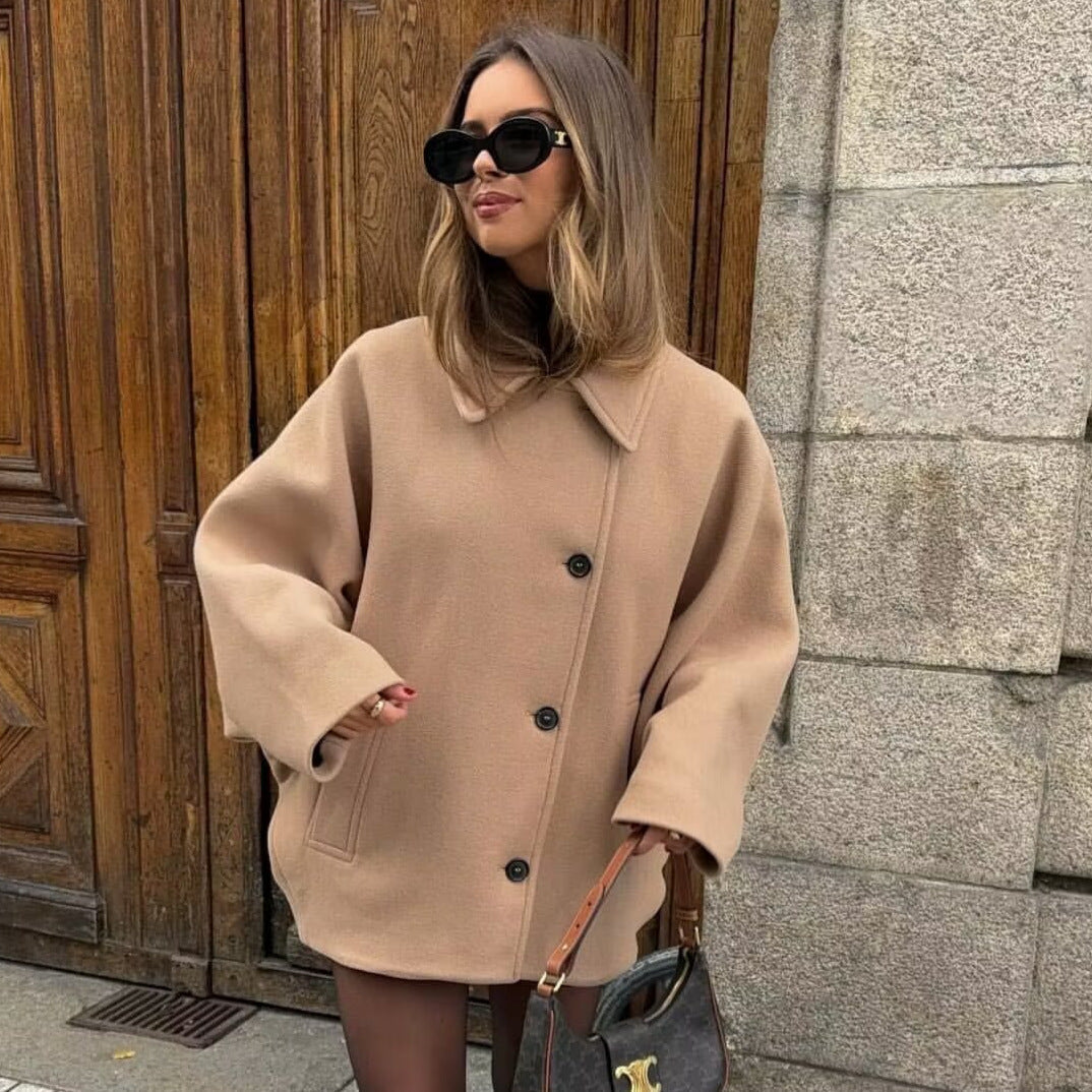 Lauryn | Manteau oversize à col montant