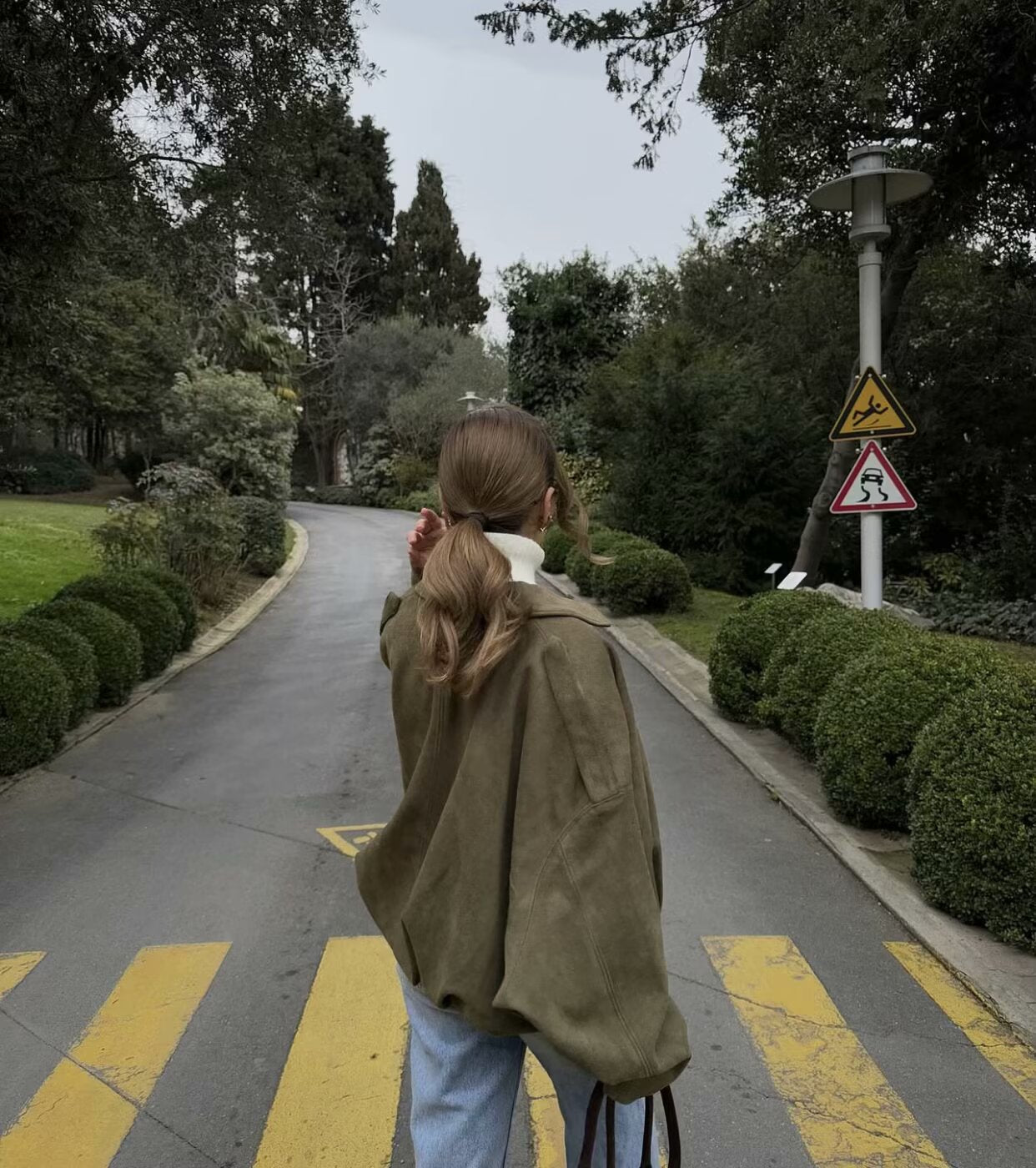 Kaori | Veste pilote en daim texturé