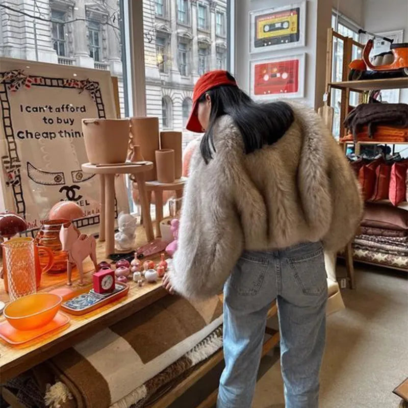 Vivid | Veste en fourrure dégradée