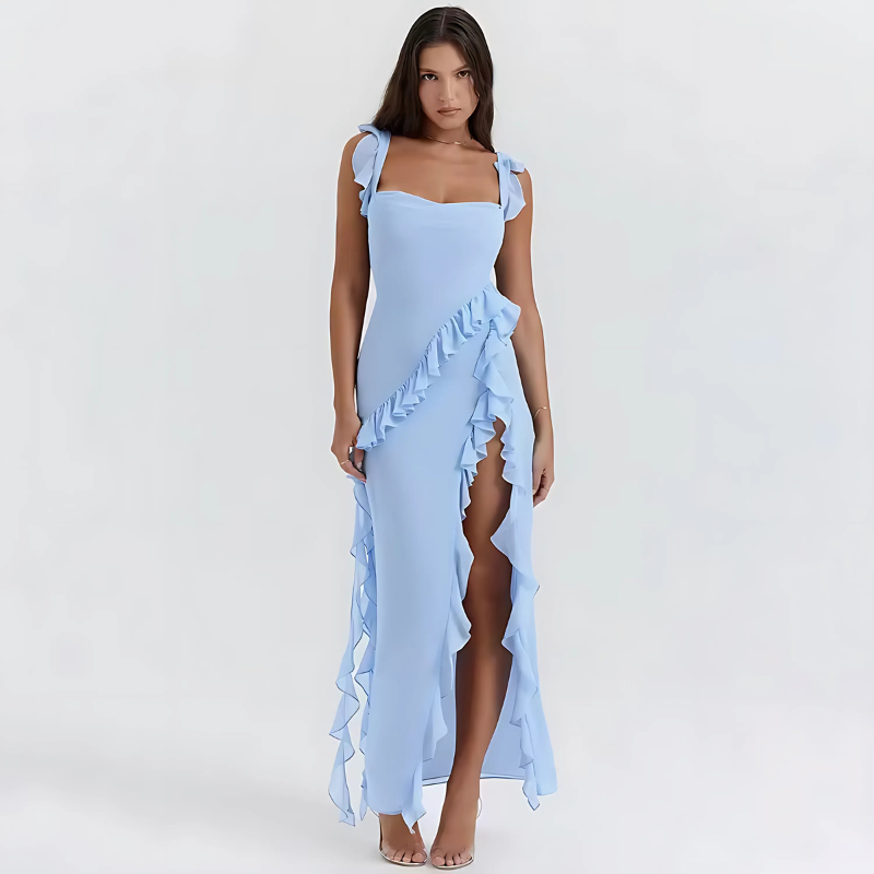 Twirly | Robe à volants torsadés