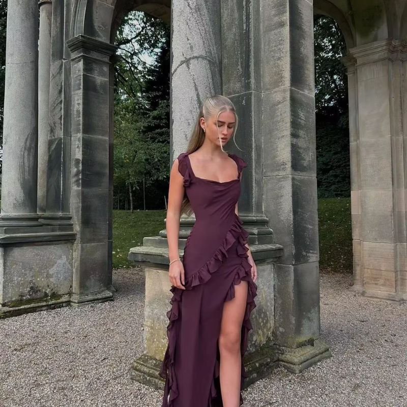 Twirly | Robe à volants torsadés