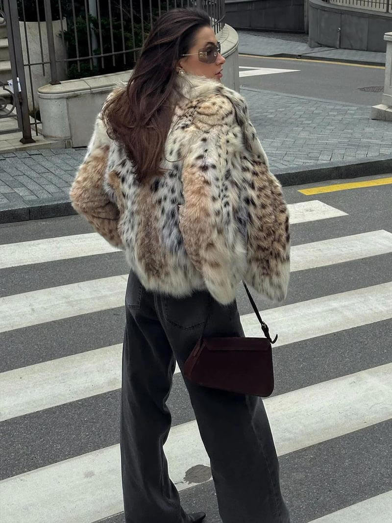 Zoe | Veste oversize en fausse fourrure
