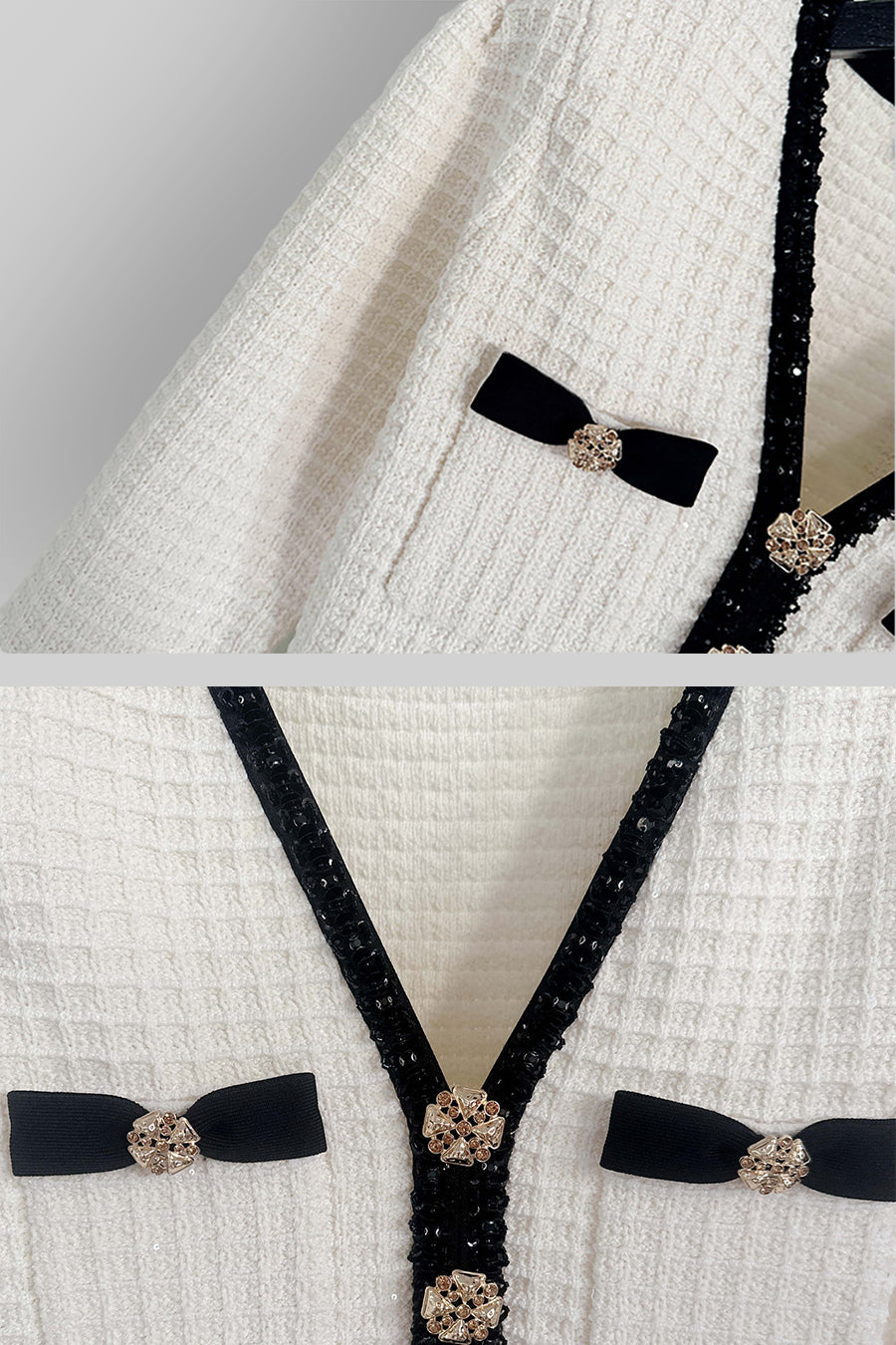 Santana | Robe en maille à motif texturé